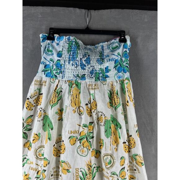 New Anthropologie Farm Rio Tiered Cutout Cover-Up Midi Dress Size Large - Picture 6 of 9